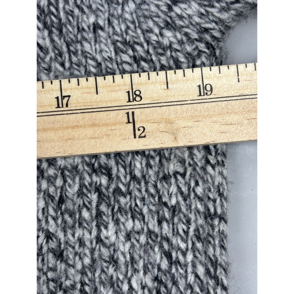 Vintage Express Knit Turtleneck Sweater Womens Small Marbled Gray Merino Wool - Picture 4 of 13